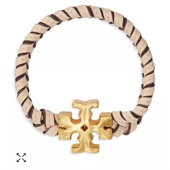 Tory Burch Roxanne Woven Leather Bracelet - Picture 3 of 6